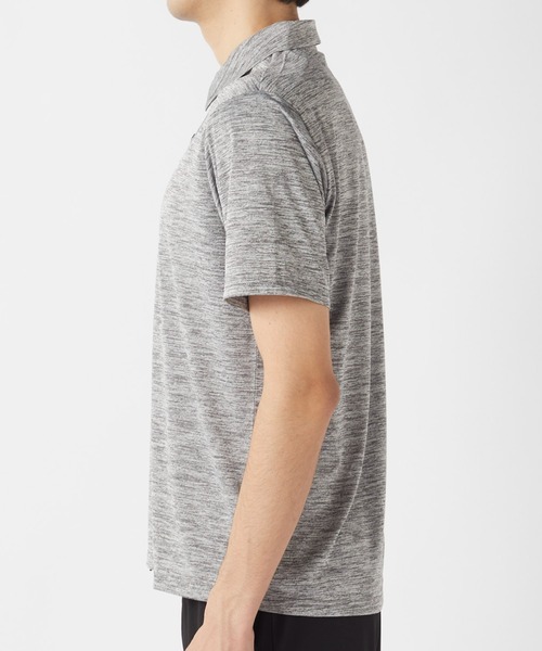 Kappa(カッパ)の「杢柄半袖ポロシャツ(ポロシャツ・メンズ・ネイビー系/ブラック/グレー・MEDIUM/LARGE/X-LARGE)」の4枚目の写真