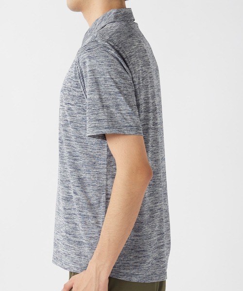 Kappa(カッパ)の「杢柄半袖ポロシャツ(ポロシャツ・メンズ・ネイビー系/ブラック/グレー・MEDIUM/LARGE/X-LARGE)」の7枚目の写真