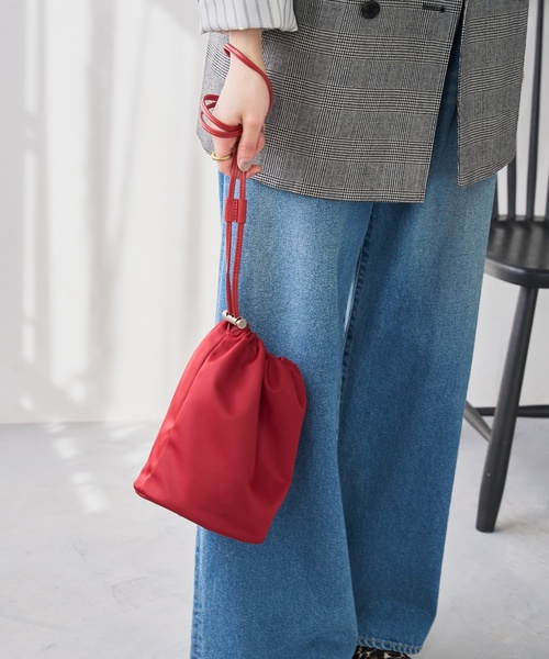 LE TALON(ルタロン)の「LE TALON NYLON PURSEバッグ(ショルダーバッグ・レディース・ベージュ/ブラック/レッド・FREE)」の15枚目の写真