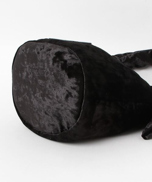 ROSE BUD（ローズバッド）の「ベロアギャザー巾着バッグ（ハンドバッグ・レディース・ブラック/ピンク・ONE SIZE）」の16枚目の写真