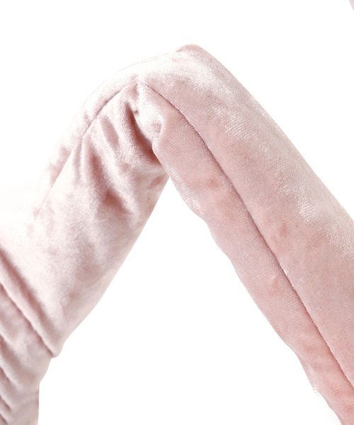 ROSE BUD（ローズバッド）の「ベロアギャザー巾着バッグ（ハンドバッグ・レディース・ブラック/ピンク・ONE SIZE）」の10枚目の写真