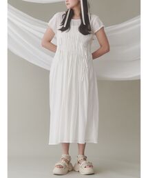 merry jenny | ギャザーギャザーパフロングワンピース(ワンピース)