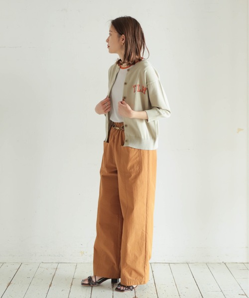 ロブスター刺繍 クルーネック7分袖カーデ | NOMBRE IMPAIR