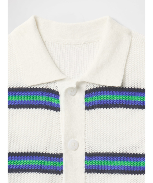 GAP(ギャップ)の「クロシェ カバナシャツ (幼児・ベビー)(カーディガン/ボレロ・キッズ・ブルー/オフホワイト・110cm/105cm/100cm/95cm/90cm/80cm/70cm)」の5枚目の写真