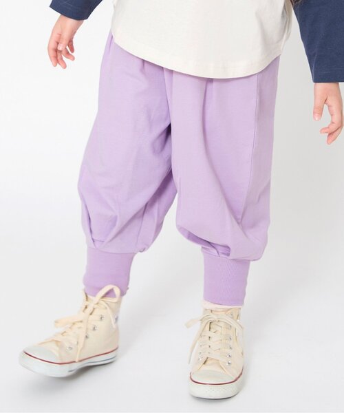 BREEZE（ブリーズ）の「【ジュニア対応】カラバリボリュームパンツ（その他パンツ・キッズ・チャコール/ラベンダー/イエロー/オレンジ/アイボリー/サックスブルー・80/90/100/110/130/140/120）」の5枚目の写真