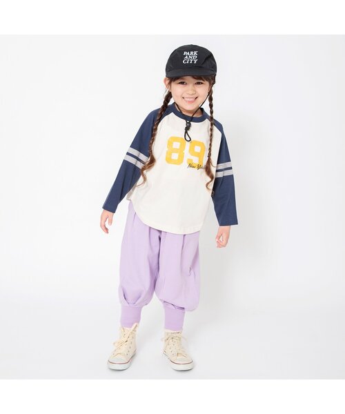 BREEZE（ブリーズ）の「【ジュニア対応】カラバリボリュームパンツ（その他パンツ・キッズ・チャコール/ラベンダー/イエロー/オレンジ/アイボリー/サックスブルー・80/90/100/110/130/140/120）」の7枚目の写真