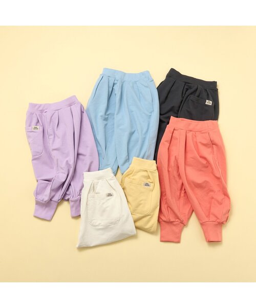 BREEZE（ブリーズ）の「【ジュニア対応】カラバリボリュームパンツ（その他パンツ・キッズ・チャコール/ラベンダー/イエロー/オレンジ/アイボリー/サックスブルー・80/90/100/110/130/140/120）」の14枚目の写真