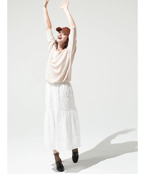 Lugnoncure(ルノンキュール)の「サテンキャップ《2025spring catalog item》(ハット・レディース・ネイビー/オレンジ/オフホワイト・F)」の4枚目の写真