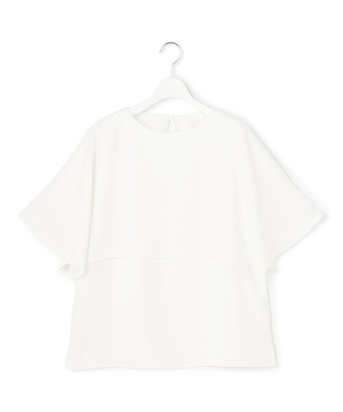 23区(ニジュウサンク)の「ストレッチジョーゼット ケープデザイン カットソー(Tシャツ/カットソー・レディース・ホワイト系/スモーキーグリーン系/ネイビー系/ダークブラウン系/ベージュ系/ブラック系/ピンク/ライトブルー・38)」の20枚目の写真