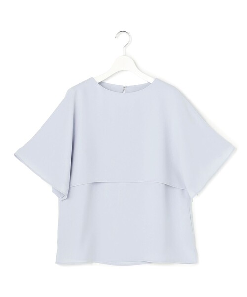 23区(ニジュウサンク)の「ストレッチジョーゼット ケープデザイン カットソー(Tシャツ/カットソー・レディース・ホワイト系/スモーキーグリーン系/ネイビー系/ダークブラウン系/ベージュ系/ブラック系/ピンク/ライトブルー・38)」の19枚目の写真