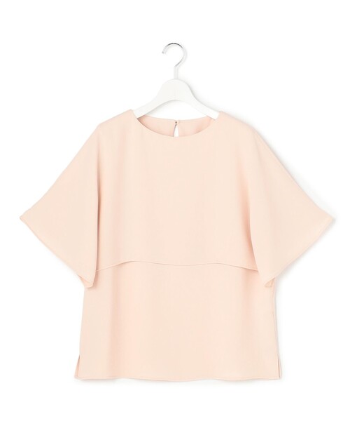 23区(ニジュウサンク)の「ストレッチジョーゼット ケープデザイン カットソー(Tシャツ/カットソー・レディース・ホワイト系/スモーキーグリーン系/ネイビー系/ダークブラウン系/ベージュ系/ブラック系/ピンク/ライトブルー・38)」の18枚目の写真