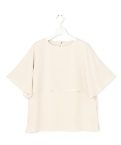23区(ニジュウサンク)の「ストレッチジョーゼット ケープデザイン カットソー(Tシャツ/カットソー・レディース・ホワイト系/スモーキーグリーン系/ネイビー系/ダークブラウン系/ベージュ系/ブラック系/ピンク/ライトブルー・38)」の16枚目の写真
