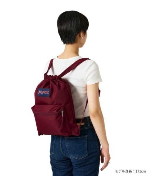 JANSPORT(ジャンスポーツ)の「JanSport/ジャンスポーツ ナップサック DRAW SACK ドローサック RUSSET RED JS0A83LQ04S(バックパック/リュック・メンズ・エンジ・FREE)」の12枚目の写真