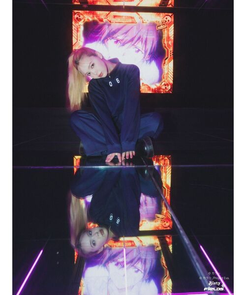 CALNAMUR（カルナムール）の「【エヴァンゲリオンコラボ】PLUGSUIT SWEAT（ブルゾン・レディース・ブルー/ホワイト/レッド/ピンク/パープル/ネイビー・FREE/X-LARGE）」の14枚目の写真