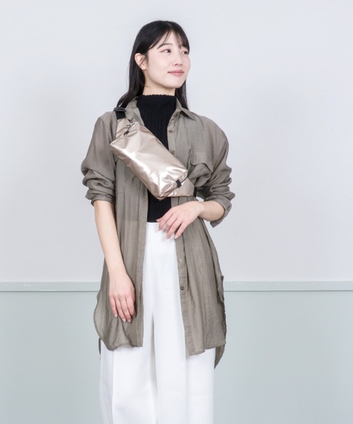 Jack Gomme（ジャックゴム）の「【JACK GOMME/ジャックゴム】ナイロン ボディバッグ ウェストポーチ ウェストバッグ BLOOM（ボディバッグ/ウエストポーチ・レディース・ホワイト/ゴールド/レッド/ライトブルー/ライトイエロー/ブルー/ブラック/カーキ/アイボリー/ガンメタ/ブラウン/オレンジ/イエロー/レッド系その他/ブルー系その他・FREE）」の22枚目の写真