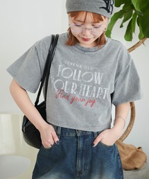WEGO/ヴィンテージウォッシュグラフィックショートT