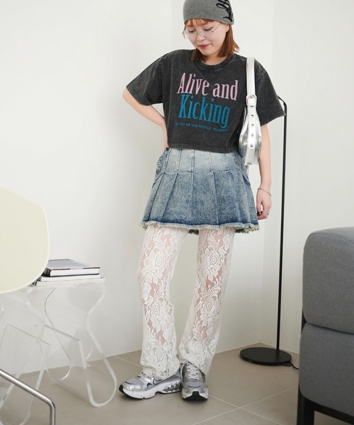 WEGO（ウィゴー）の「WEGO/ヴィンテージウォッシュグラフィックショートT（Tシャツ/カットソー・レディース・その他8/その他7/その他6/その他5/その他4/その他3/その他2/その他1・FREE）」の16枚目の写真