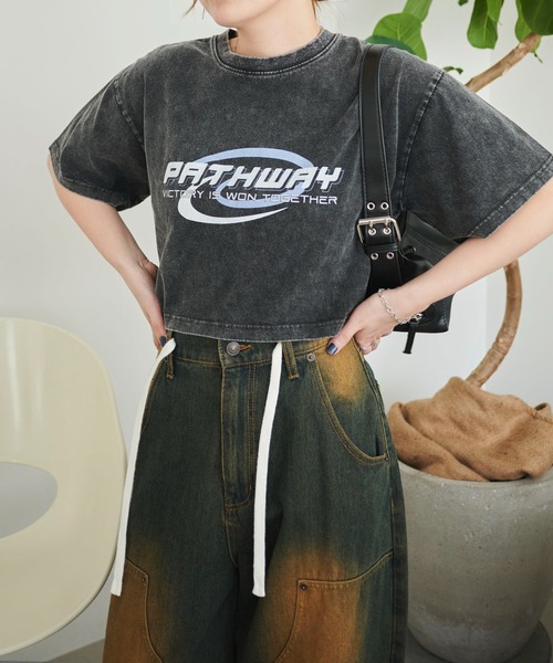 WEGO（ウィゴー）の「WEGO/ヴィンテージウォッシュグラフィックショートT（Tシャツ/カットソー・レディース・その他8/その他7/その他6/その他5/その他4/その他3/その他2/その他1・FREE）」の21枚目の写真
