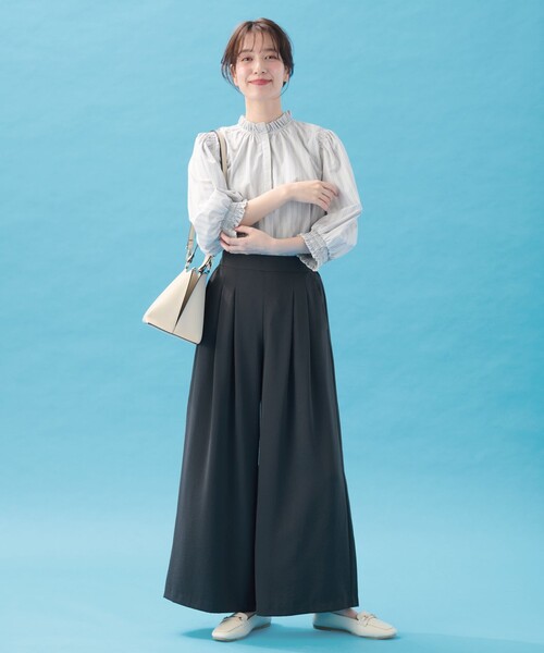 ANY(エニィ)の「【新色追加】さらさらDRYパンツ(その他パンツ・レディース・ベージュ系/グリーン系/ダークブラウン系/グレー系/ブラック系1・4)」の22枚目の写真