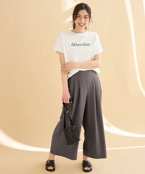 ANY(エニィ)の「【新色追加】さらさらDRYパンツ(その他パンツ・レディース・ベージュ系/グリーン系/ダークブラウン系/グレー系/ブラック系1・4)」の18枚目の写真