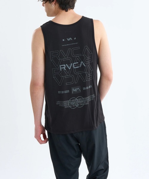 RVCA(ルーカ)の「RVCA メンズ RVCA PIN FLIP TANK Tシャツ 【2025年春夏モデル】/ルーカバックプリントタンクトップ(タンクトップ・メンズ・ブラック・SMALL/MEDIUM/LARGE/X-LARGE)」の1枚目の写真