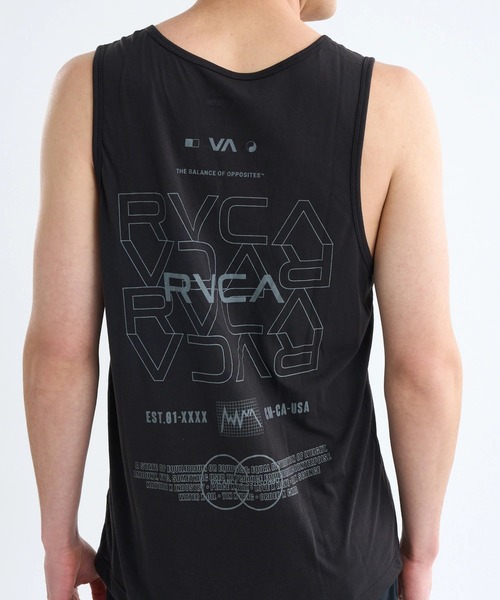 RVCA(ルーカ)の「RVCA メンズ RVCA PIN FLIP TANK Tシャツ 【2025年春夏モデル】/ルーカバックプリントタンクトップ(タンクトップ・メンズ・ブラック・SMALL/MEDIUM/LARGE/X-LARGE)」の4枚目の写真