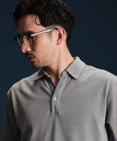 THE SHOP TK （ザ ショップ ティーケー ）の「シャンブレーカノコスキッパーポロシャツ（ポロシャツ・メンズ・ダークブラウン/ピンク系/ブルー系その他/グレー・02/03/04）」の14枚目の写真