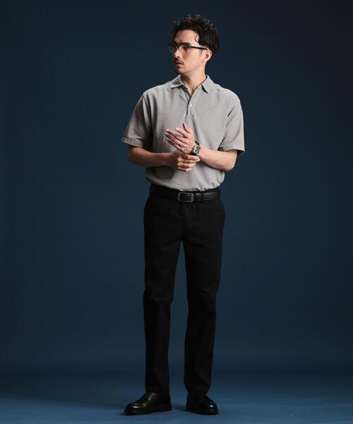 THE SHOP TK （ザ ショップ ティーケー ）の「シャンブレーカノコスキッパーポロシャツ（ポロシャツ・メンズ・ダークブラウン/ピンク系/ブルー系その他/グレー・02/03/04）」の16枚目の写真