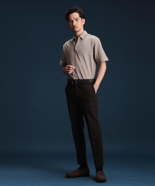 THE SHOP TK （ザ ショップ ティーケー ）の「シャンブレーカノコスキッパーポロシャツ（ポロシャツ・メンズ・ダークブラウン/ピンク系/ブルー系その他/グレー・02/03/04）」の19枚目の写真