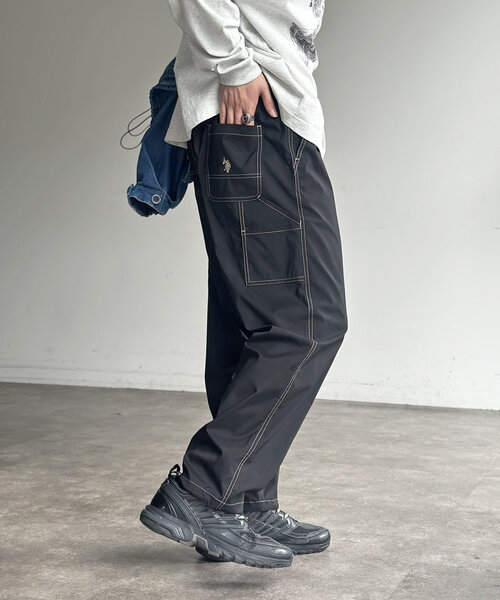 U.S. POLO ASSN.(ユーエスポロアッスン)の「【U.S. POLO ASSN.】ペインターパンツ(その他パンツ・メンズ・チャコールグレー/ブラック/グリーン・MEDIUM/LARGE)」の1枚目の写真
