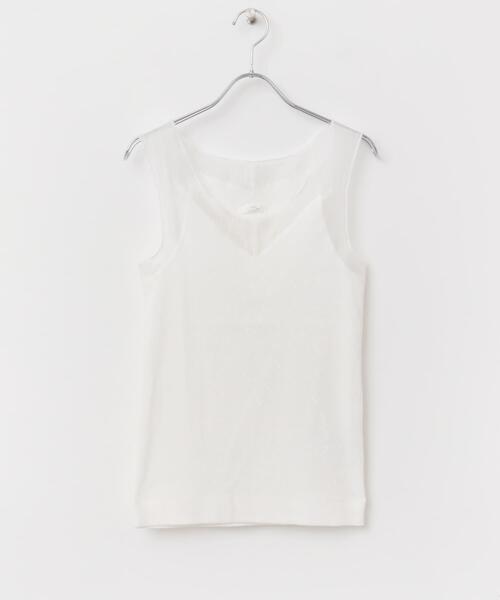 ITEMS URBANRESEARCH（アイテムズ アーバンリサーチ）の「フハクキリカエタンクトップ（タンクトップ・レディース・ライトベージュ/ブラック/ホワイト・FREE）」の12枚目の写真