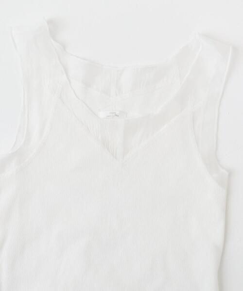 ITEMS URBANRESEARCH（アイテムズ アーバンリサーチ）の「フハクキリカエタンクトップ（タンクトップ・レディース・ライトベージュ/ブラック/ホワイト・FREE）」の11枚目の写真