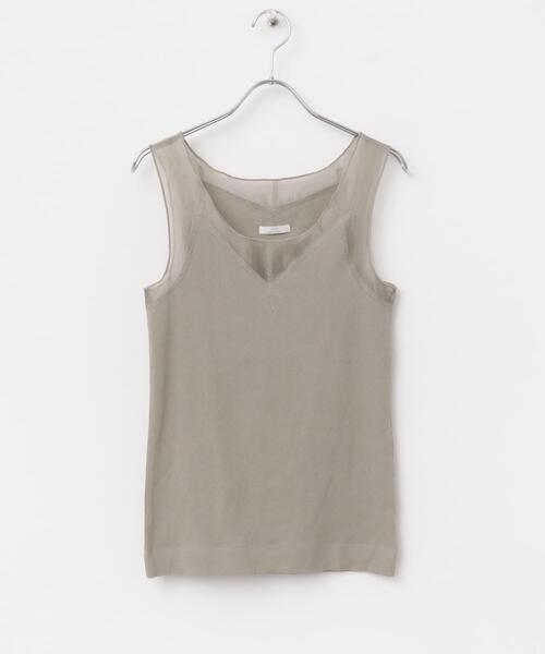 ITEMS URBANRESEARCH（アイテムズ アーバンリサーチ）の「フハクキリカエタンクトップ（タンクトップ・レディース・ライトベージュ/ブラック/ホワイト・FREE）」の8枚目の写真