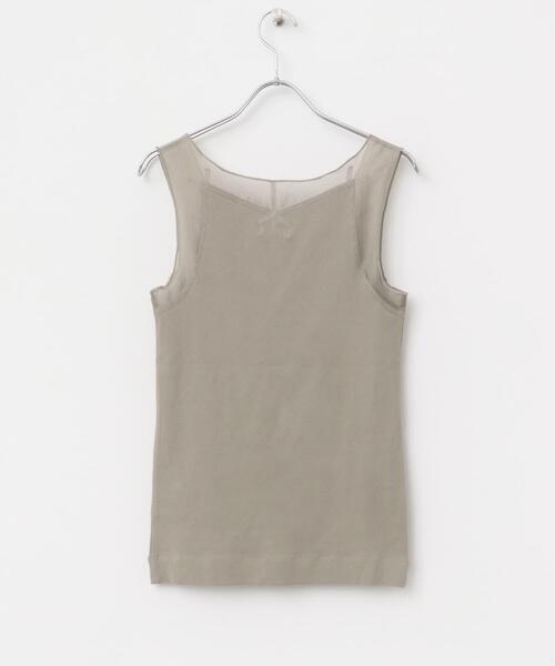 ITEMS URBANRESEARCH（アイテムズ アーバンリサーチ）の「フハクキリカエタンクトップ（タンクトップ・レディース・ライトベージュ/ブラック/ホワイト・FREE）」の7枚目の写真