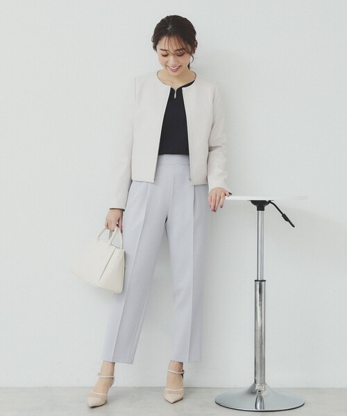 セール】パーツ付きハートネックニットトップス【洗濯機洗い可