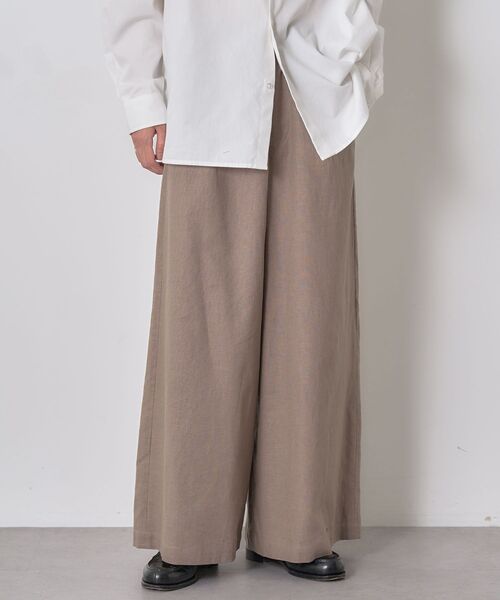 CRAFT STANDARD BOUTIQUE(クラフトスタンダードブティック)の「【ユニセックス】ワイドイージースラックス(スラックス・レディース・ブラウン・M/S/L)」の16枚目の写真