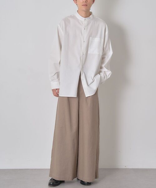 CRAFT STANDARD BOUTIQUE(クラフトスタンダードブティック)の「【ユニセックス】ワイドイージースラックス(スラックス・レディース・ブラウン・M/S/L)」の18枚目の写真