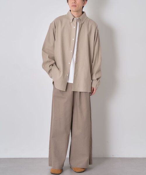 CRAFT STANDARD BOUTIQUE(クラフトスタンダードブティック)の「【ユニセックス】ワイドイージースラックス(スラックス・レディース・ブラウン・M/S/L)」の19枚目の写真