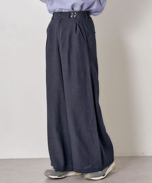 CRAFT STANDARD BOUTIQUE(クラフトスタンダードブティック)の「【ユニセックス】ワイドイージースラックス(スラックス・レディース・ブラウン・M/S/L)」の21枚目の写真