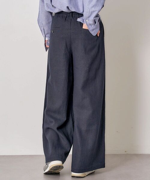 CRAFT STANDARD BOUTIQUE(クラフトスタンダードブティック)の「【ユニセックス】ワイドイージースラックス(スラックス・レディース・ブラウン・M/S/L)」の22枚目の写真