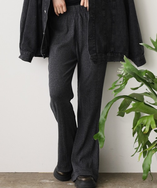 MILLER(ミラー)の「R.P.miller/ミラー Prib Flare PT フレアパンツ(その他パンツ・レディース・グレー/ダークグレー/ブラウン・FREE)」の3枚目の写真