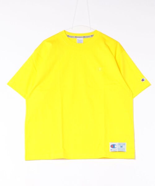 Champion(チャンピオン)の「【Champion】C3-V331 SHORT SLEEVE T-SHIRT/Tシャツ/チャンピオン/アクションスタイル(Tシャツ/カットソー・メンズ・ホワイト/ピンク/オートミール/ネイビー/ブラック/ヘザーグレー/ブルー/イエロー/ライトブルー・SMALL/MEDIUM/LARGE/X-LARGE/XX-LARGE/M/L/XL/XXL)」の8枚目の写真