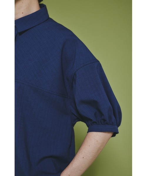 ブラウス シャツ Stripe half sleeve shirt　　ストライプハーフスリーブシャツ レディース Stripe half sleeve shirt ストライプハーフスリーブシャツ