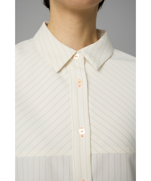 ブラウス シャツ Stripe half sleeve shirt　　ストライプハーフスリーブシャツ レディース Stripe half sleeve shirt ストライプハーフスリーブシャツ