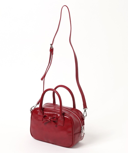 Heather（ヘザー）の「リボンボストンBAG　450351（ボストンバッグ・レディース・ブラック/ベージュ/レッド・ONE SIZE）」の19枚目の写真