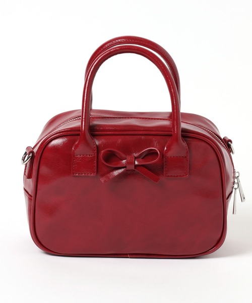 Heather（ヘザー）の「リボンボストンBAG　450351（ボストンバッグ・レディース・ブラック/ベージュ/レッド・ONE SIZE）」の18枚目の写真