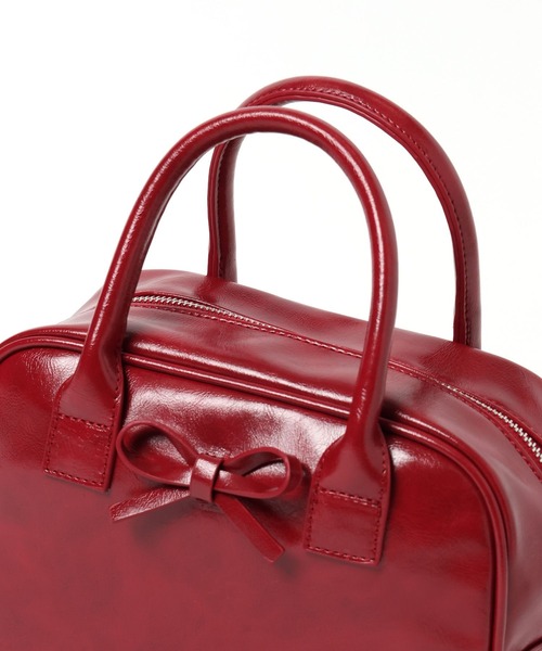 Heather（ヘザー）の「リボンボストンBAG　450351（ボストンバッグ・レディース・ブラック/ベージュ/レッド・ONE SIZE）」の15枚目の写真