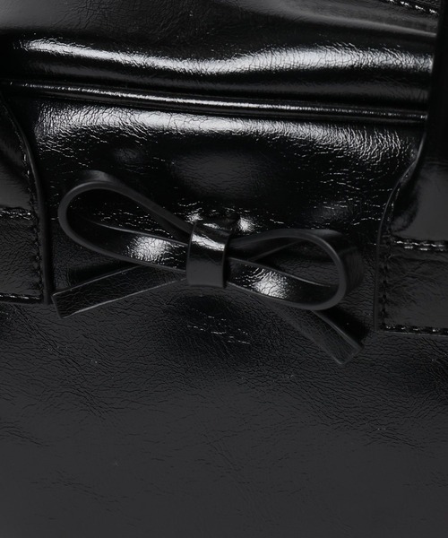 Heather（ヘザー）の「リボンボストンBAG　450351（ボストンバッグ・レディース・ブラック/ベージュ/レッド・ONE SIZE）」の10枚目の写真