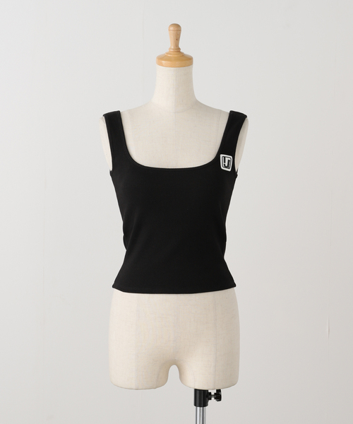 Oriens JOURNAL STANDARD(オリエンス ジャーナルスタンダード)の「【irojikake/イロジカケ】Tank top IG25SSTP07(タンクトップ・レディース・ブラック/アイボリー・SMALL)」の3枚目の写真