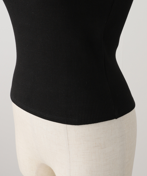 Oriens JOURNAL STANDARD(オリエンス ジャーナルスタンダード)の「【irojikake/イロジカケ】Tank top IG25SSTP07(タンクトップ・レディース・ブラック/アイボリー・SMALL)」の8枚目の写真